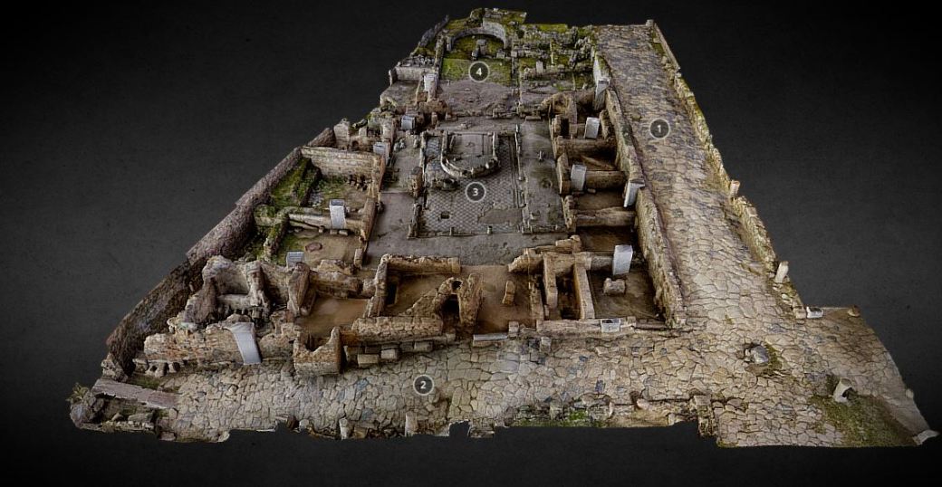 Modelo fotogramétrico de la Casa de los mármoles